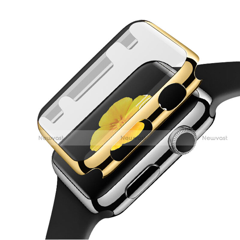 Luxury Aluminum Metal Frame Cover C02 for Apple iWatch 3 42mm Gold