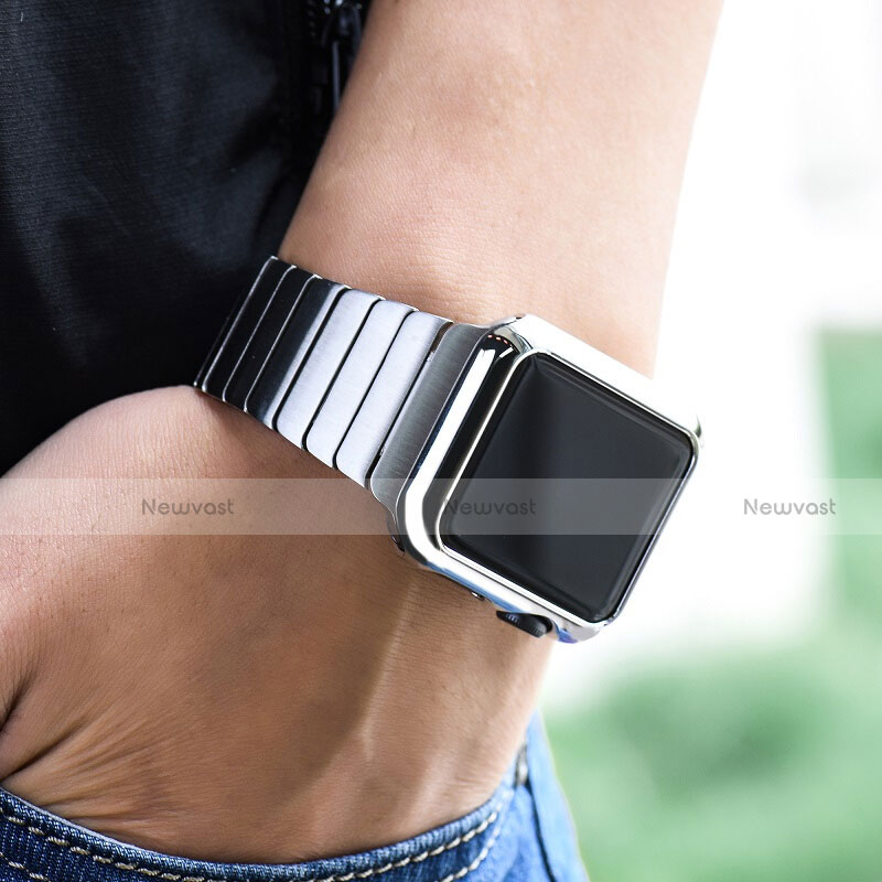 Luxury Aluminum Metal Frame Cover C03 for Apple iWatch 2 42mm Silver