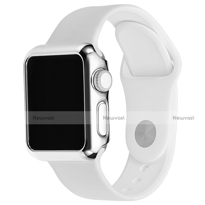 Luxury Aluminum Metal Frame Cover C03 for Apple iWatch 38mm Silver