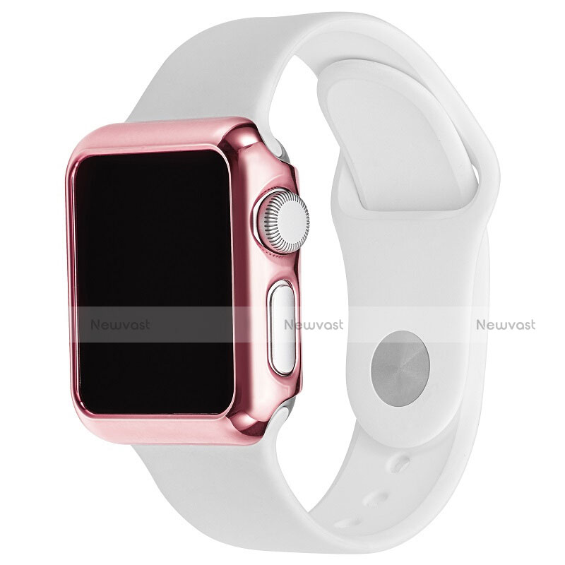 Luxury Aluminum Metal Frame Cover C03 for Apple iWatch 42mm Pink