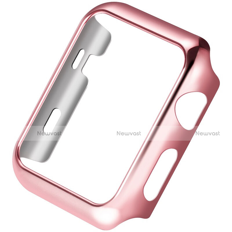 Luxury Aluminum Metal Frame Cover C03 for Apple iWatch 42mm Pink