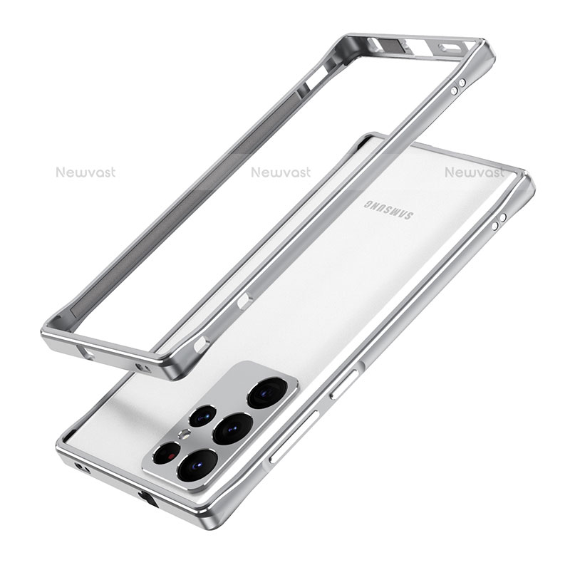 Luxury Aluminum Metal Frame Cover Case A01 for Samsung Galaxy S23 Ultra 5G