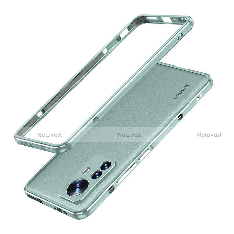 Luxury Aluminum Metal Frame Cover Case A01 for Xiaomi Mi 12 5G Green