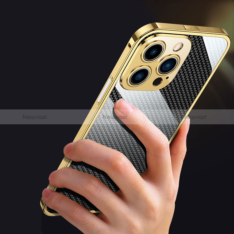 Luxury Aluminum Metal Frame Cover Case A02 for Apple iPhone 15 Pro