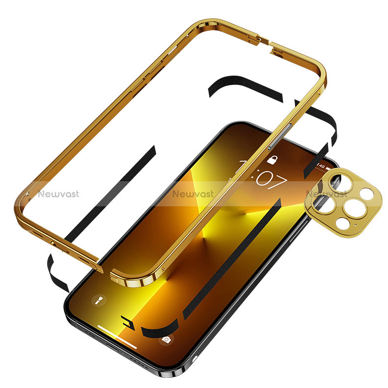 Luxury Aluminum Metal Frame Cover Case A03 for Apple iPhone 15 Pro