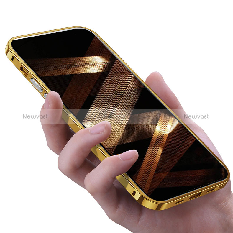 Luxury Aluminum Metal Frame Cover Case A03 for Apple iPhone 15 Pro