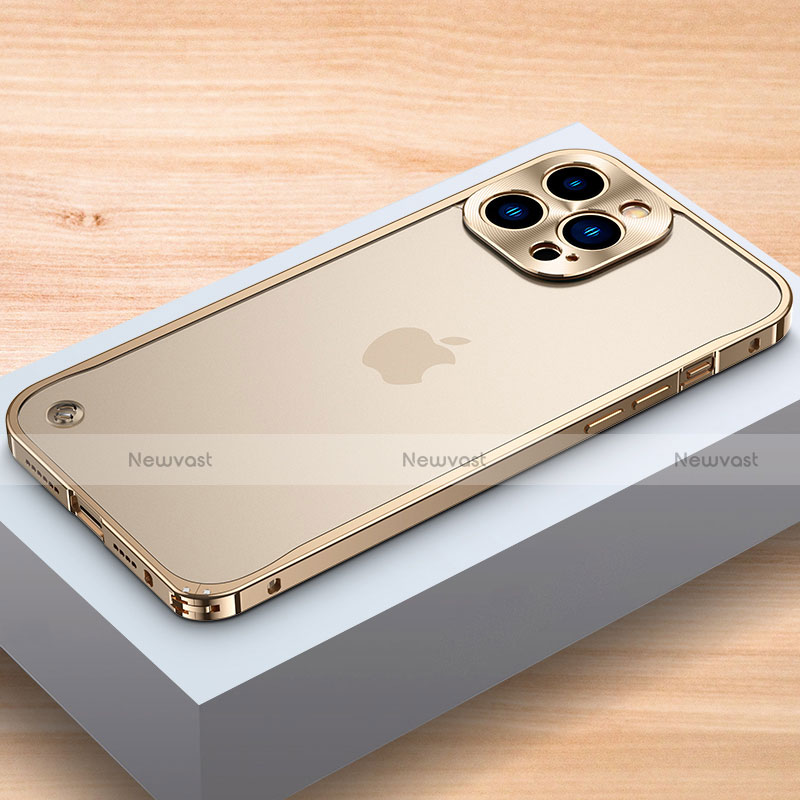 Luxury Aluminum Metal Frame Cover Case A04 for Apple iPhone 13 Pro