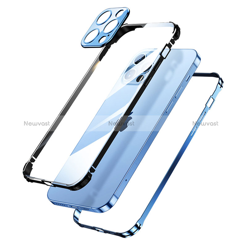 Luxury Aluminum Metal Frame Cover Case A06 for Apple iPhone 15 Pro