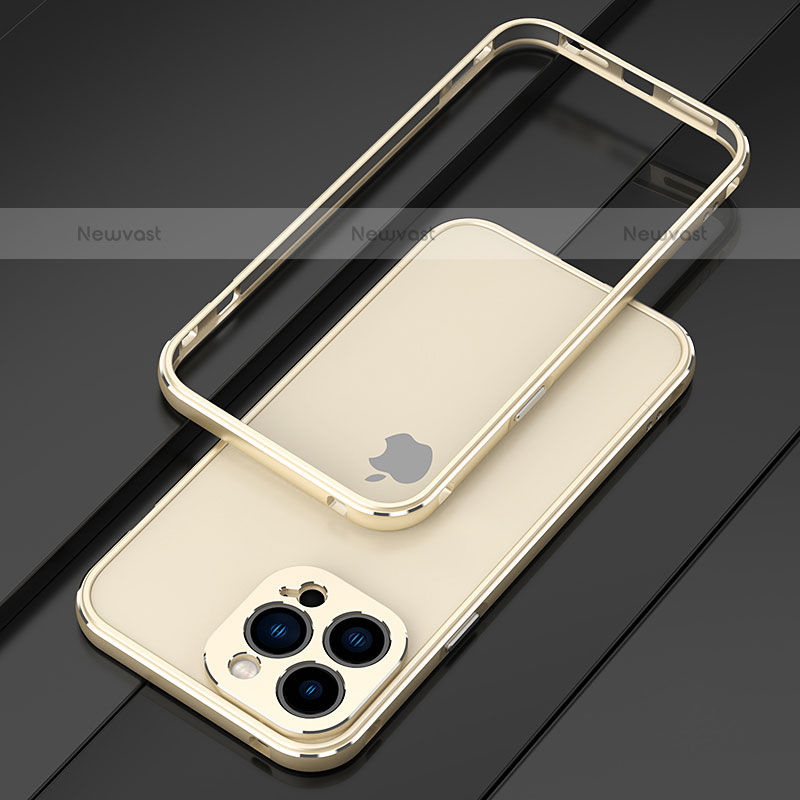 Luxury Aluminum Metal Frame Cover Case for Apple iPhone 15 Pro