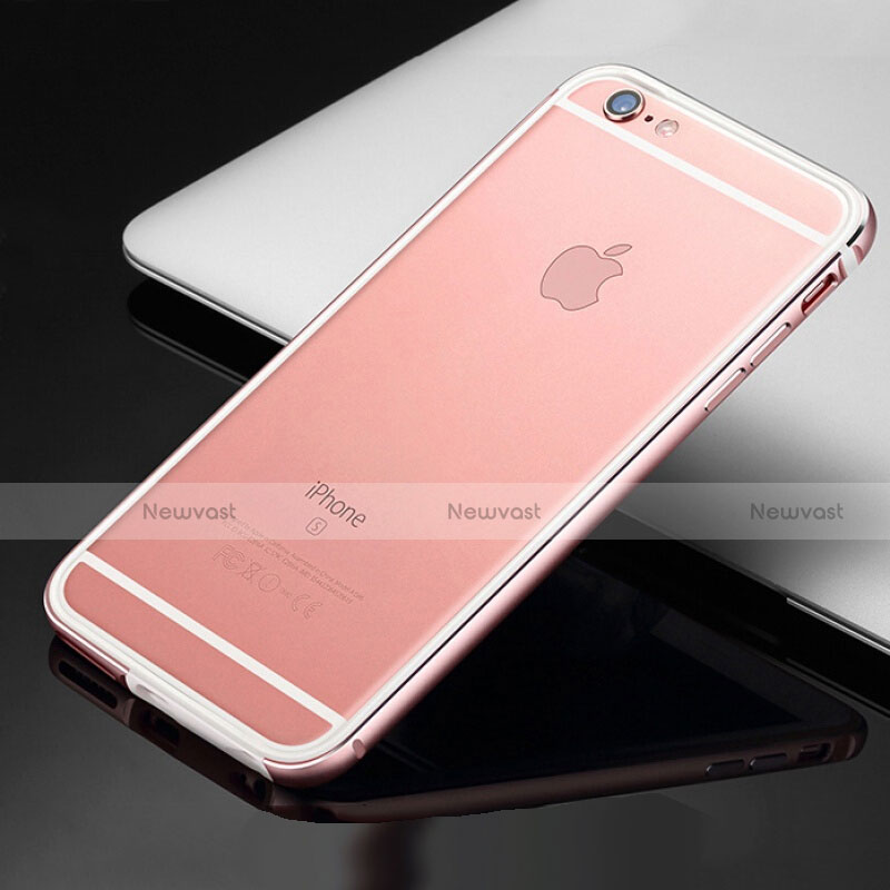 Luxury Aluminum Metal Frame Cover Case for Apple iPhone 6 Rose Gold