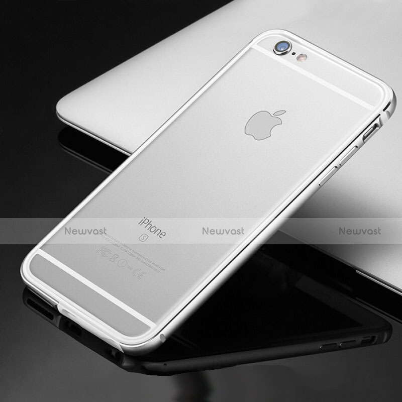Luxury Aluminum Metal Frame Cover Case for Apple iPhone 6 Silver