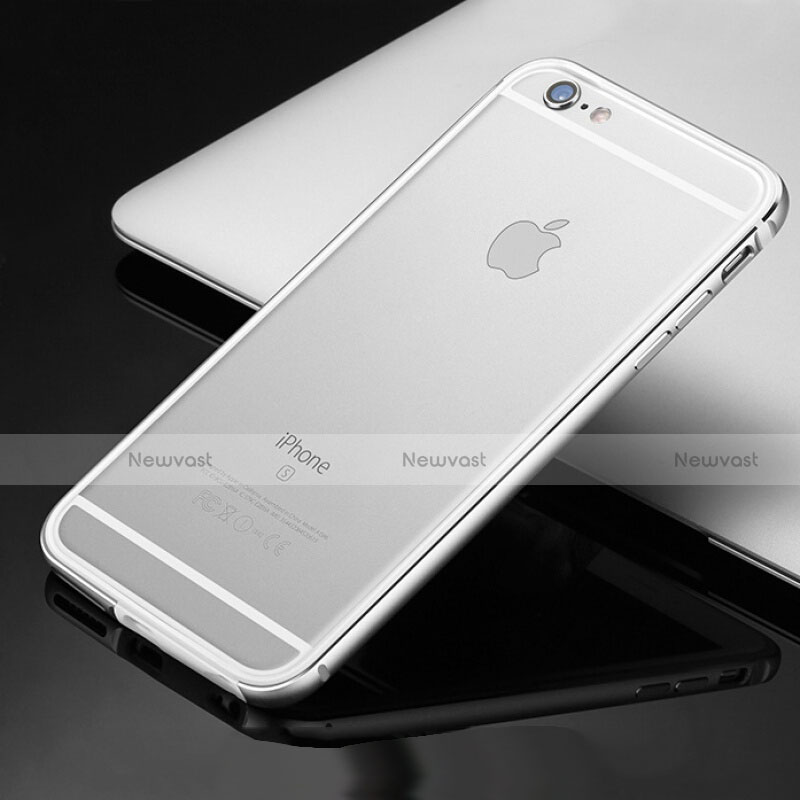 Luxury Aluminum Metal Frame Cover Case for Apple iPhone 6S Silver