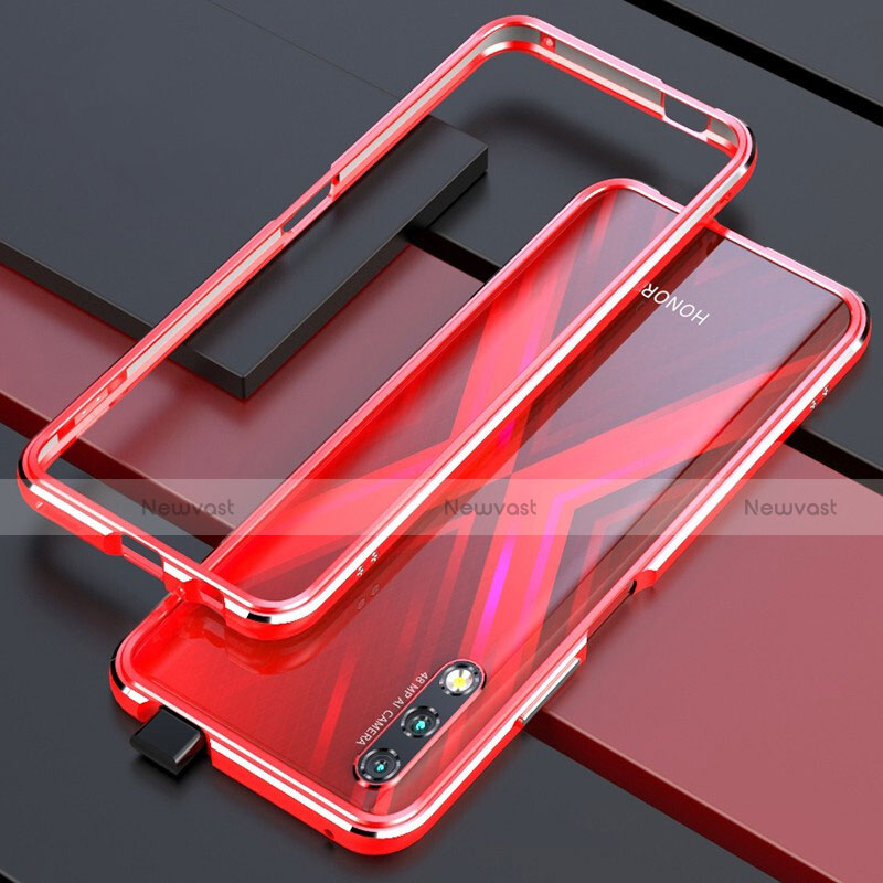 Luxury Aluminum Metal Frame Cover Case for Huawei Honor 9X Red