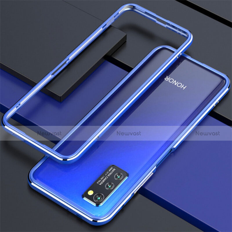 Luxury Aluminum Metal Frame Cover Case for Huawei Honor V30 Pro 5G Blue