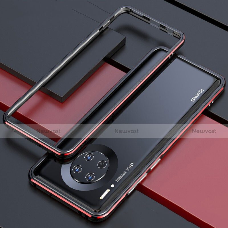 Luxury Aluminum Metal Frame Cover Case for Huawei Mate 30 Pro 5G Red