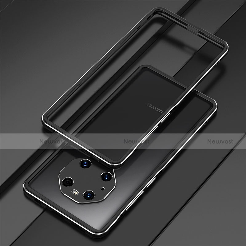 Luxury Aluminum Metal Frame Cover Case for Huawei Mate 40 Pro Black