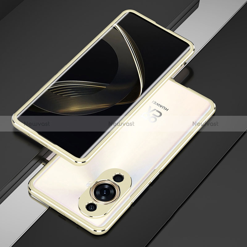 Luxury Aluminum Metal Frame Cover Case for Huawei Nova 11 Gold