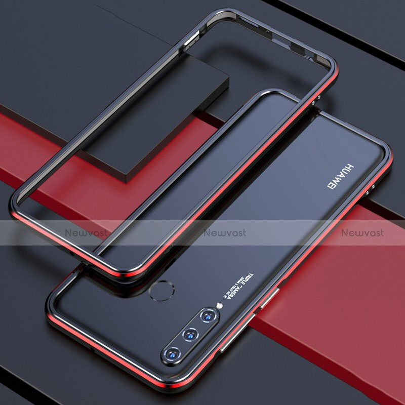 Luxury Aluminum Metal Frame Cover Case for Huawei Nova 4e Red