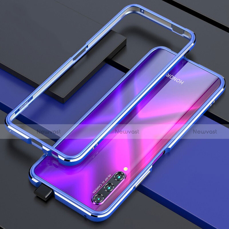 Luxury Aluminum Metal Frame Cover Case for Huawei P Smart Pro (2019) Blue