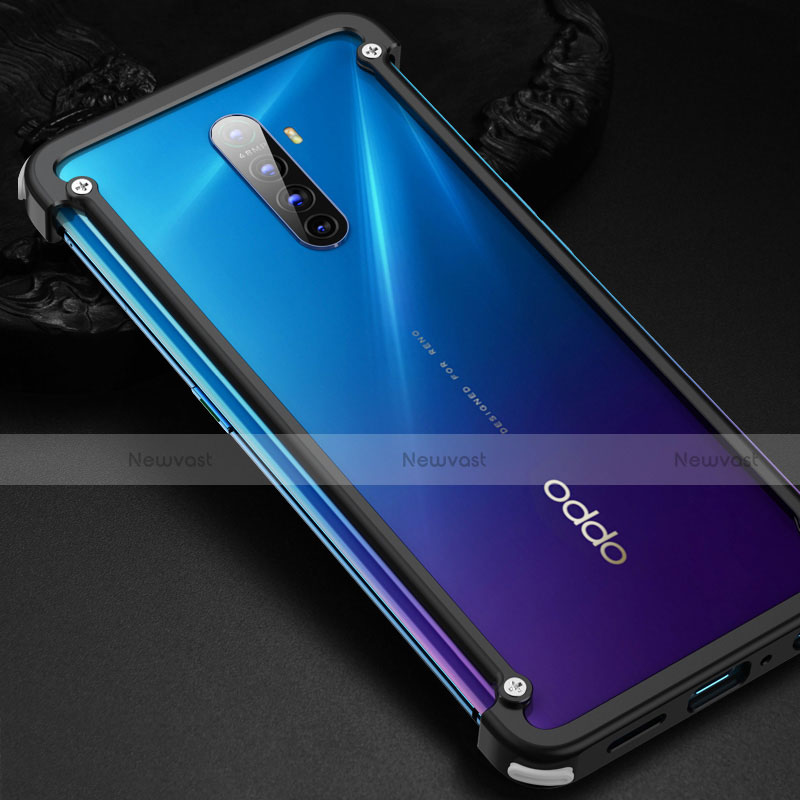 Luxury Aluminum Metal Frame Cover Case for Realme X2 Pro Black