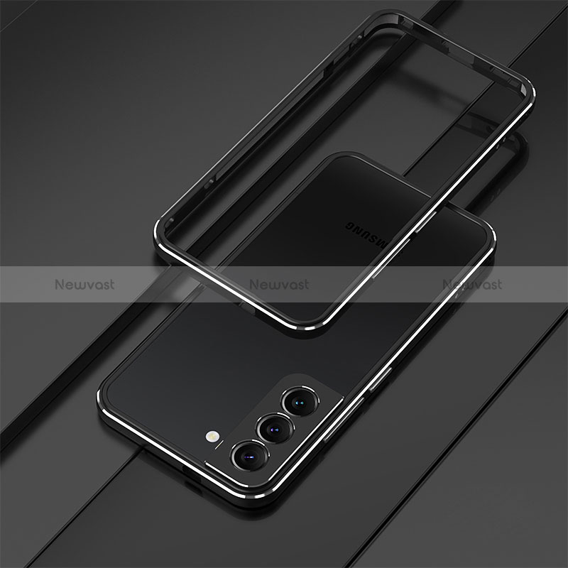 Luxury Aluminum Metal Frame Cover Case for Samsung Galaxy S24 5G Black