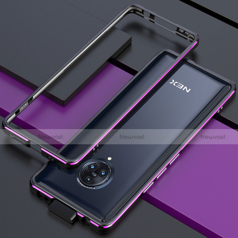 Luxury Aluminum Metal Frame Cover Case for Vivo Nex 3 Purple