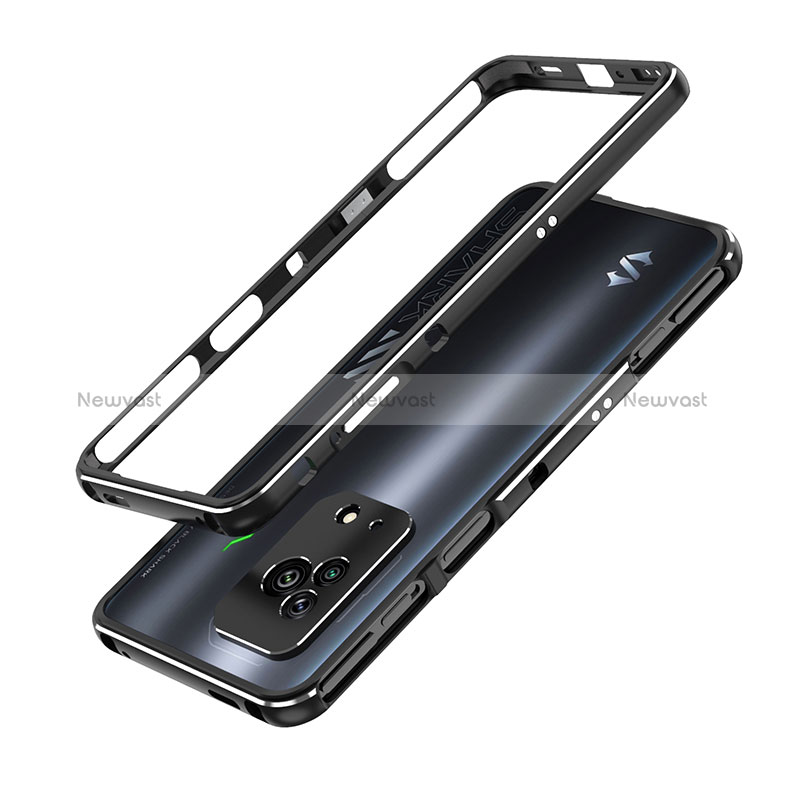 Luxury Aluminum Metal Frame Cover Case for Xiaomi Black Shark 5 5G Black