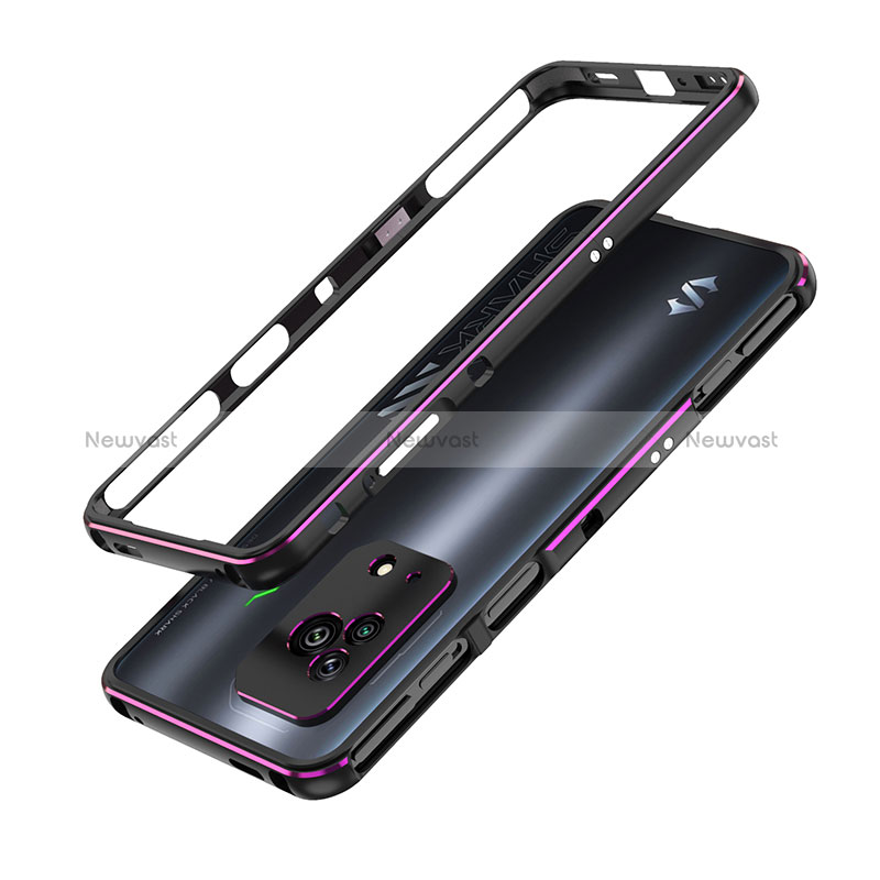 Luxury Aluminum Metal Frame Cover Case for Xiaomi Black Shark 5 5G Purple