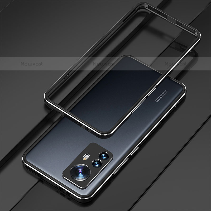 Luxury Aluminum Metal Frame Cover Case for Xiaomi Mi 12S 5G Black