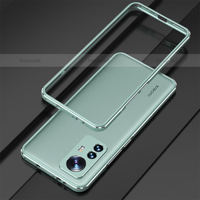 Luxury Aluminum Metal Frame Cover Case for Xiaomi Mi 12S 5G Green