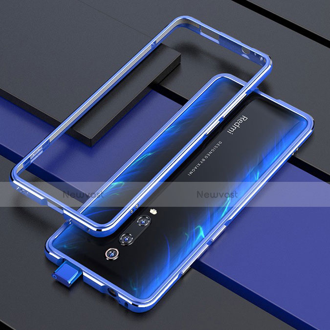 Luxury Aluminum Metal Frame Cover Case for Xiaomi Mi 9T Blue