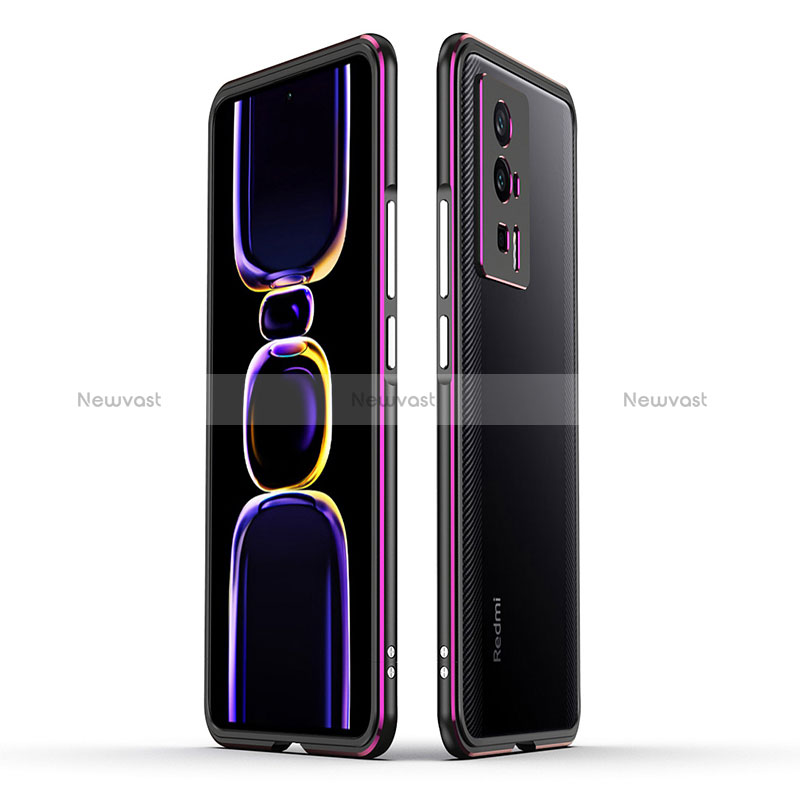 Luxury Aluminum Metal Frame Cover Case for Xiaomi Redmi K60 Pro 5G Purple