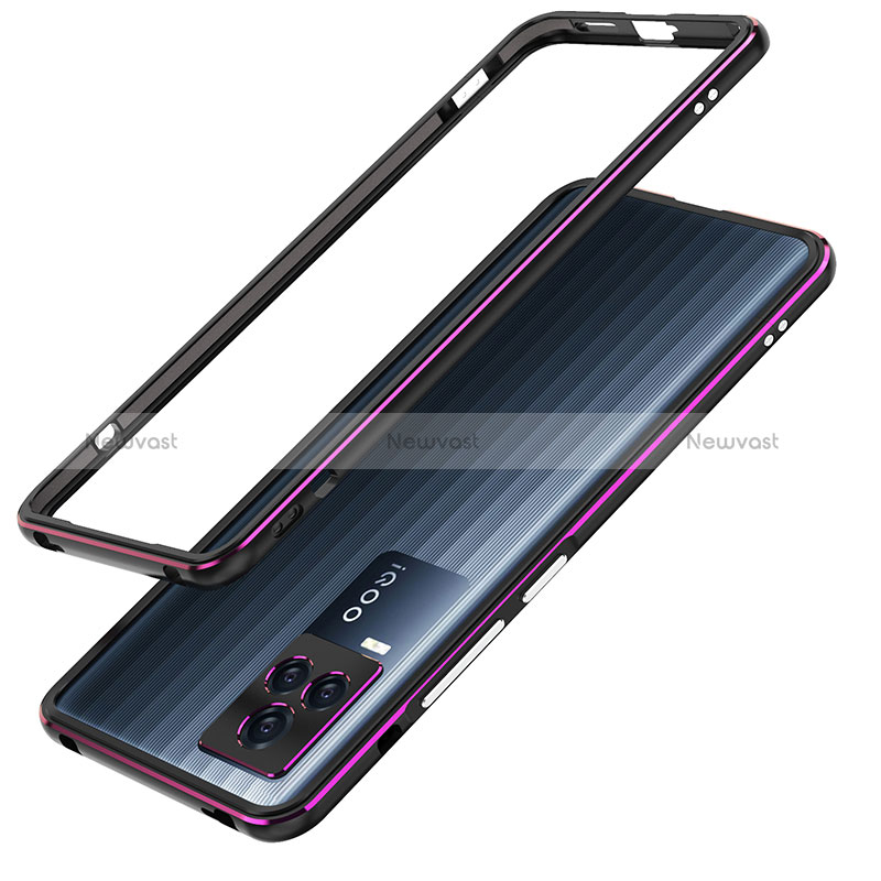 Luxury Aluminum Metal Frame Cover Case JZ1 for Vivo iQOO 7 5G