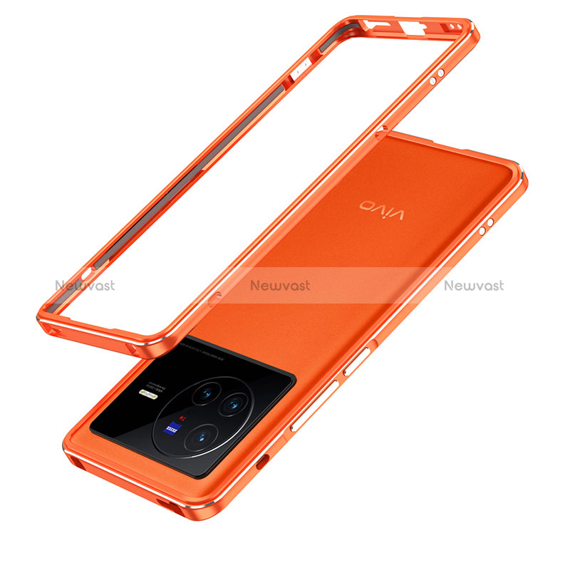 Luxury Aluminum Metal Frame Cover Case JZ1 for Vivo X80 Pro 5G