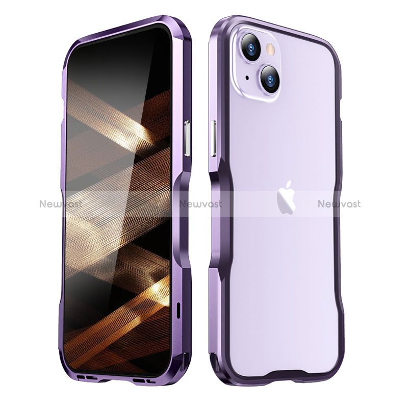 Luxury Aluminum Metal Frame Cover Case LF3 for Apple iPhone 15 Plus