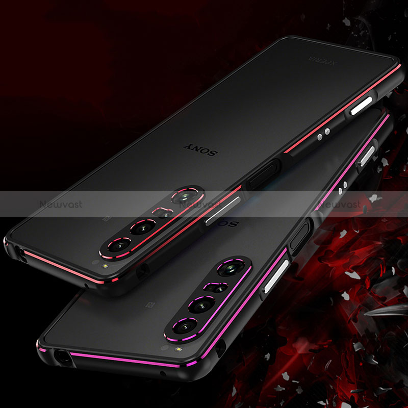 Luxury Aluminum Metal Frame Cover Case S01 for Sony Xperia 1 IV SO-51C