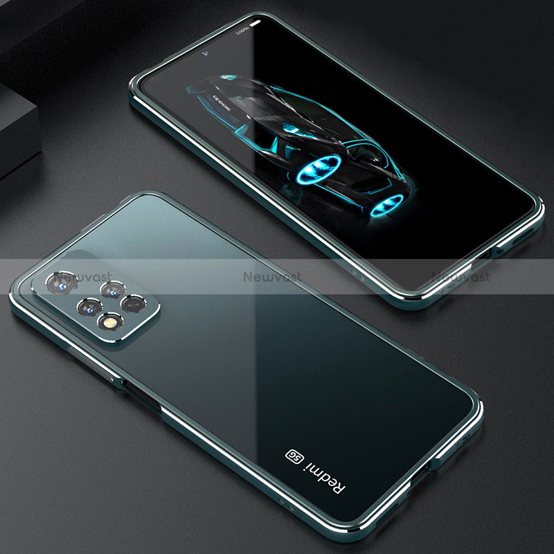 Luxury Aluminum Metal Frame Cover Case S01 for Xiaomi Mi 11i 5G (2022) Green
