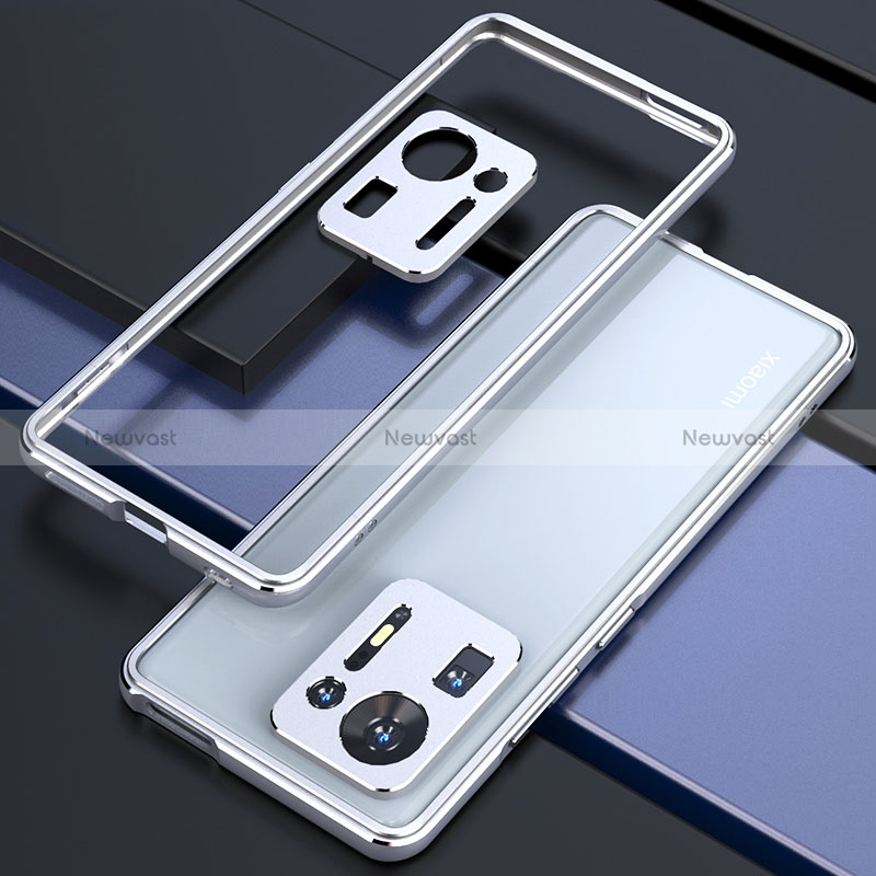 Luxury Aluminum Metal Frame Cover Case S01 for Xiaomi Mi Mix 4 5G Silver