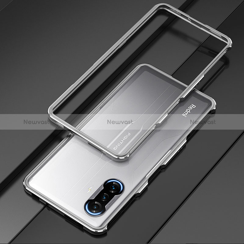Luxury Aluminum Metal Frame Cover Case S01 for Xiaomi Poco F3 GT 5G Gray