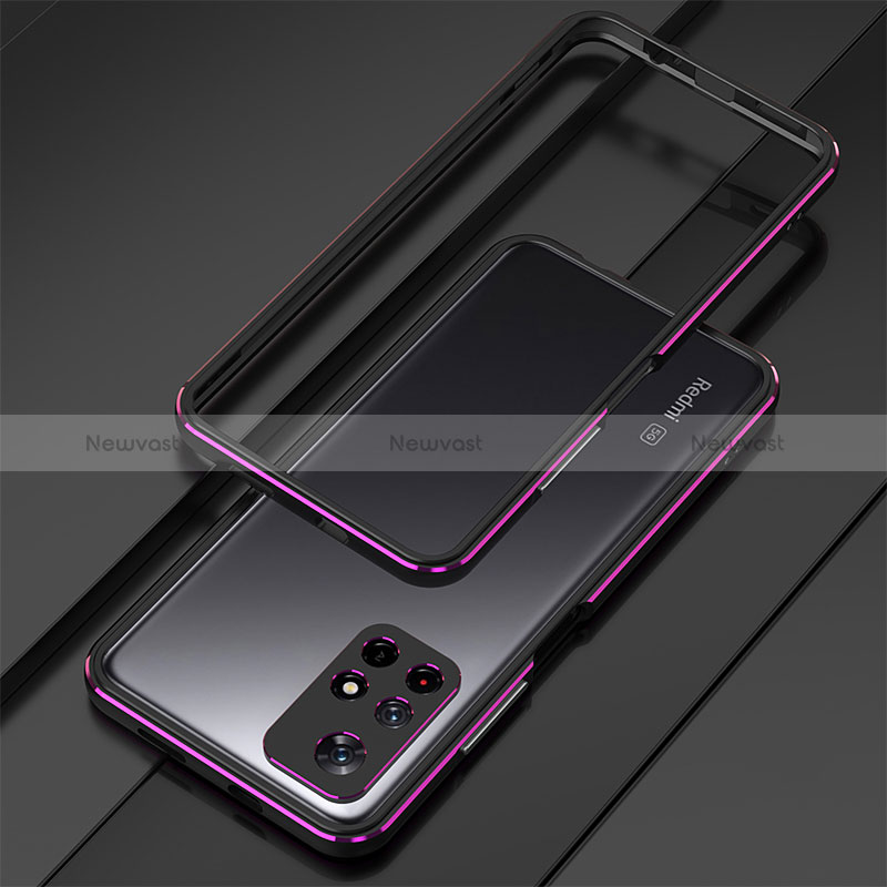 Luxury Aluminum Metal Frame Cover Case S01 for Xiaomi Poco M4 Pro 5G