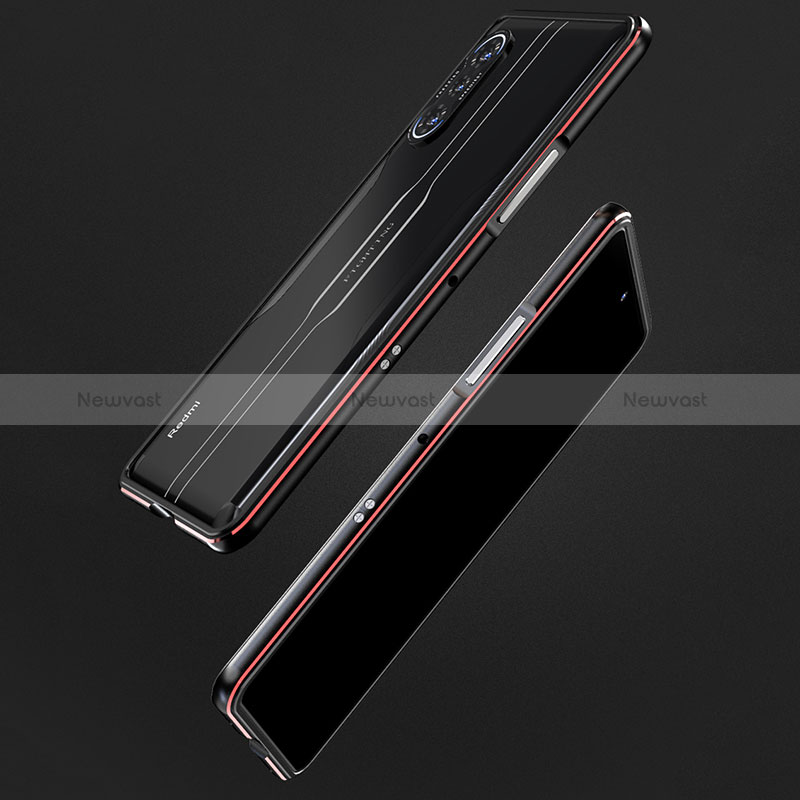 Luxury Aluminum Metal Frame Cover Case S02 for Xiaomi Redmi K40 Gaming 5G