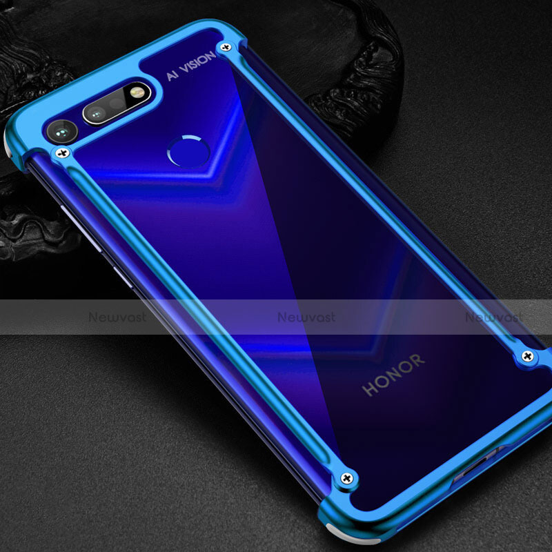 Luxury Aluminum Metal Frame Cover Case T01 for Huawei Honor View 20 Blue