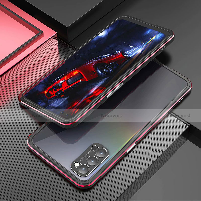 Luxury Aluminum Metal Frame Cover Case T01 for Oppo Reno4 5G