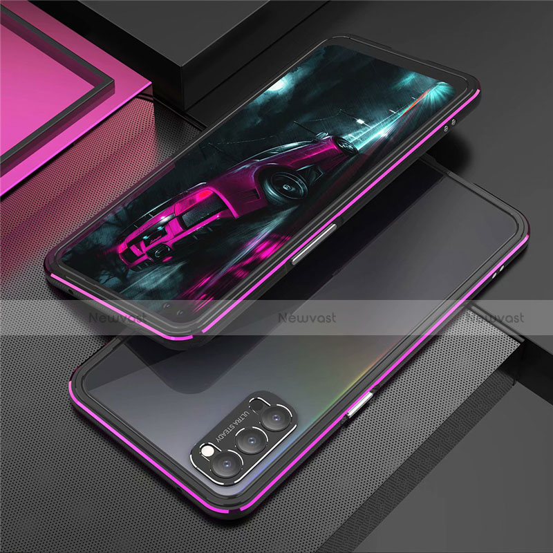 Luxury Aluminum Metal Frame Cover Case T01 for Oppo Reno4 Pro 5G