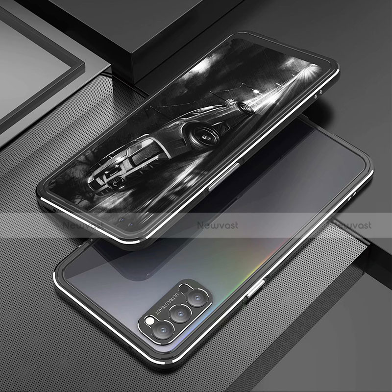 Luxury Aluminum Metal Frame Cover Case T01 for Oppo Reno4 Pro 5G