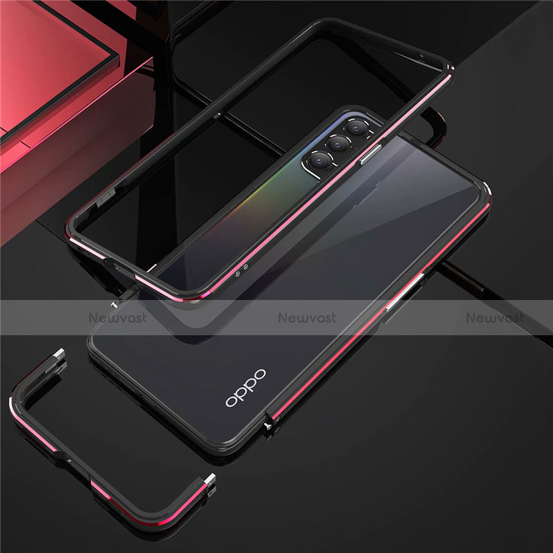 Luxury Aluminum Metal Frame Cover Case T01 for Oppo Reno4 Pro 5G