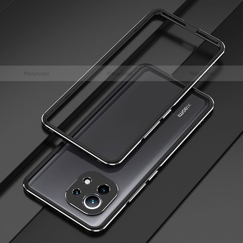 Luxury Aluminum Metal Frame Cover Case T01 for Xiaomi Mi 11 5G Black