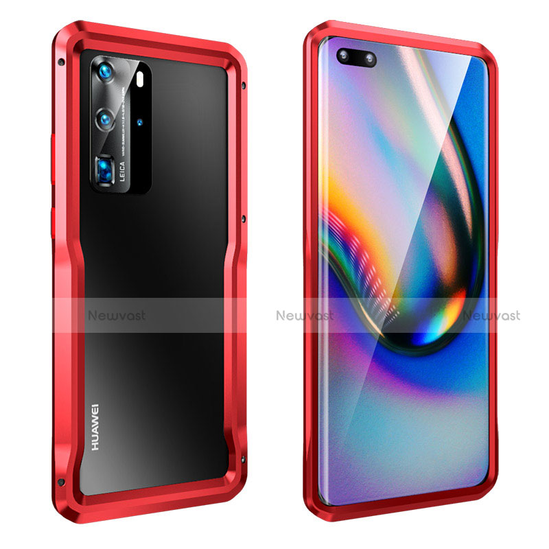 Luxury Aluminum Metal Frame Cover Case T03 for Huawei P40 Pro