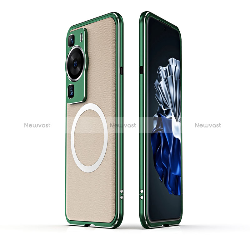 Luxury Aluminum Metal Frame Cover Case with Mag-Safe Magnetic JZ1 for Huawei P60 Pro