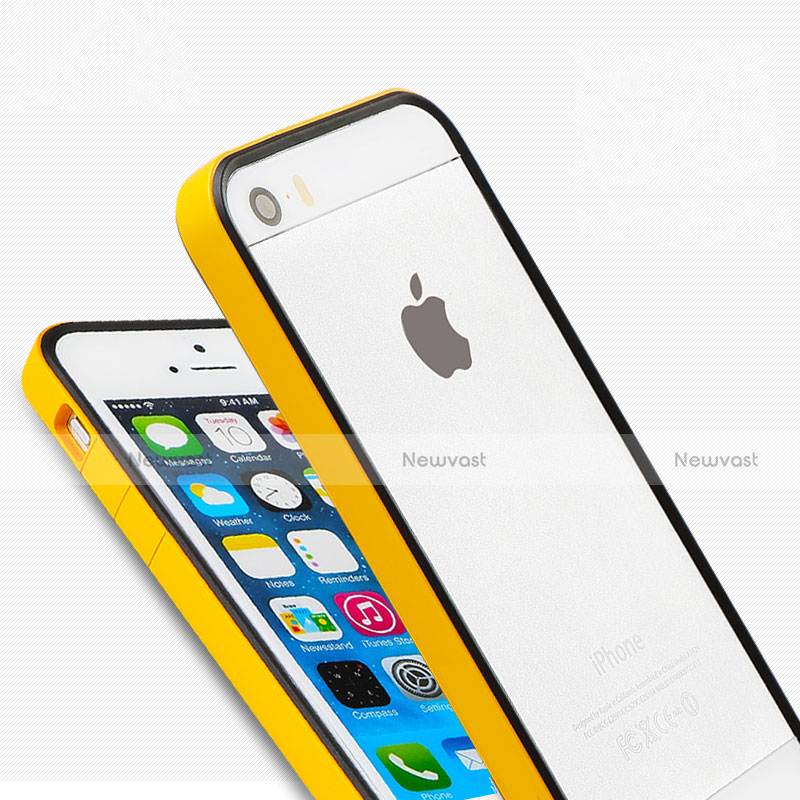 Luxury Aluminum Metal Frame Cover for Apple iPhone 5 Yellow